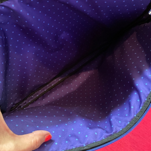 Stella & Dot Laptop Cover Black an White print with blue interior - Picture 4 of 6